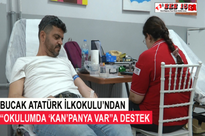 Bucak Atatürk İlkokulu’ndan  “Okulumda ‘Kan’Panya Var”a Destek