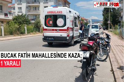 Bucak Fatih Mahallesinde Kaza; 1 Yaralı