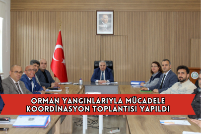 Orman Yangınlarıyla Mücadele Koordinasyon Toplantısı Yapıldı