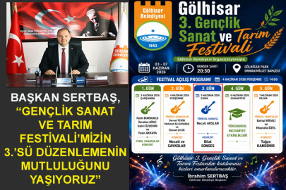 Başkan Sertbaş, “Gençlik Sanat Ve Tarım Festivali’mizin 3.’sü Düzenlemenin Mutluluğunu Yaşıyoruz”