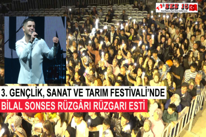 3. Gençlik, Sanat Ve Tarım Festivali’nde Bilal Sonses Rüzgârı Rüzgarı Esti