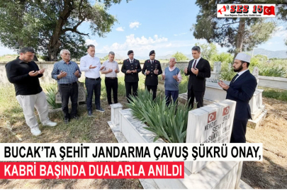 Bucak’ta Şehit Jandarma Çavuş Şükrü Onay, Kabri Başında Dualarla Anıldı