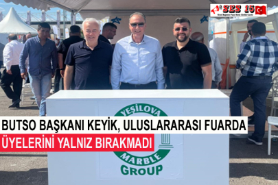 BUTSO Başkanı Keyik, Uluslararası Fuarda Üyelerini Yalnız Bırakmadı