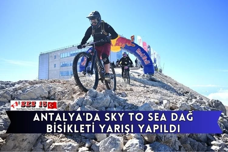 Antalya'da Sky To Sea Dağ Bisikleti Yarışı Yapıldı