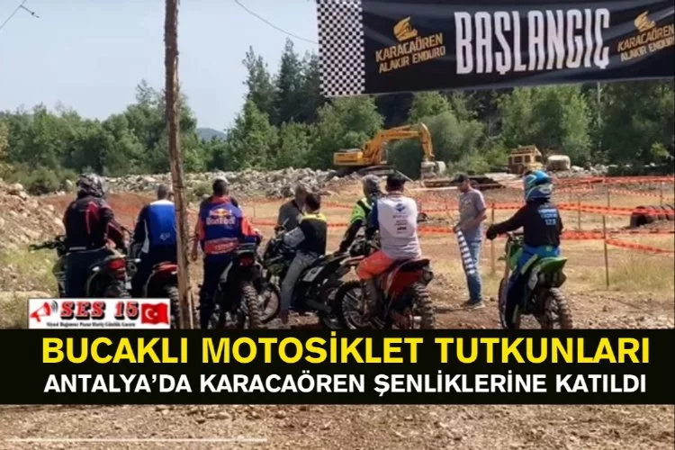 Bucaklı Motosiklet Tutkunları Antalya’da Karacaören Şenliklerine Katıldı